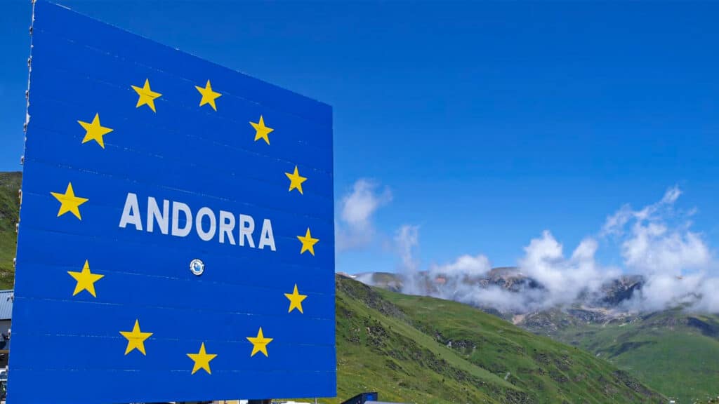 Andorra sign post
