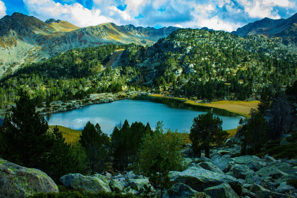 Andorra summer lake