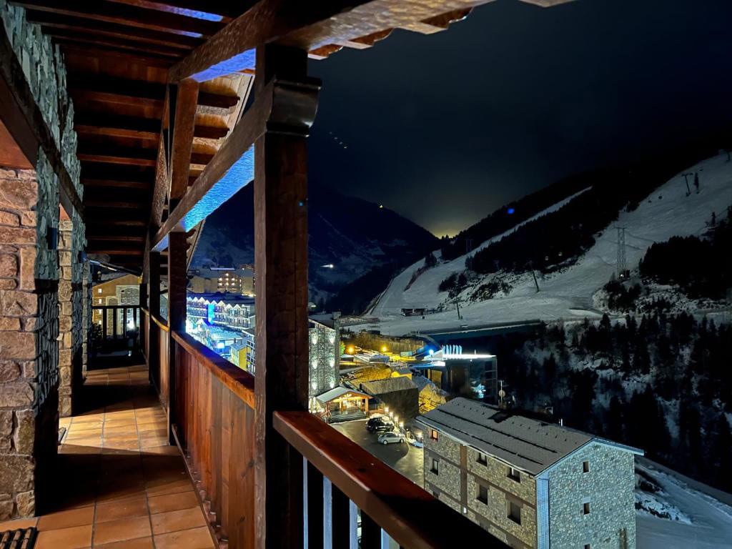 Balcony view from one of Andorra's hotels