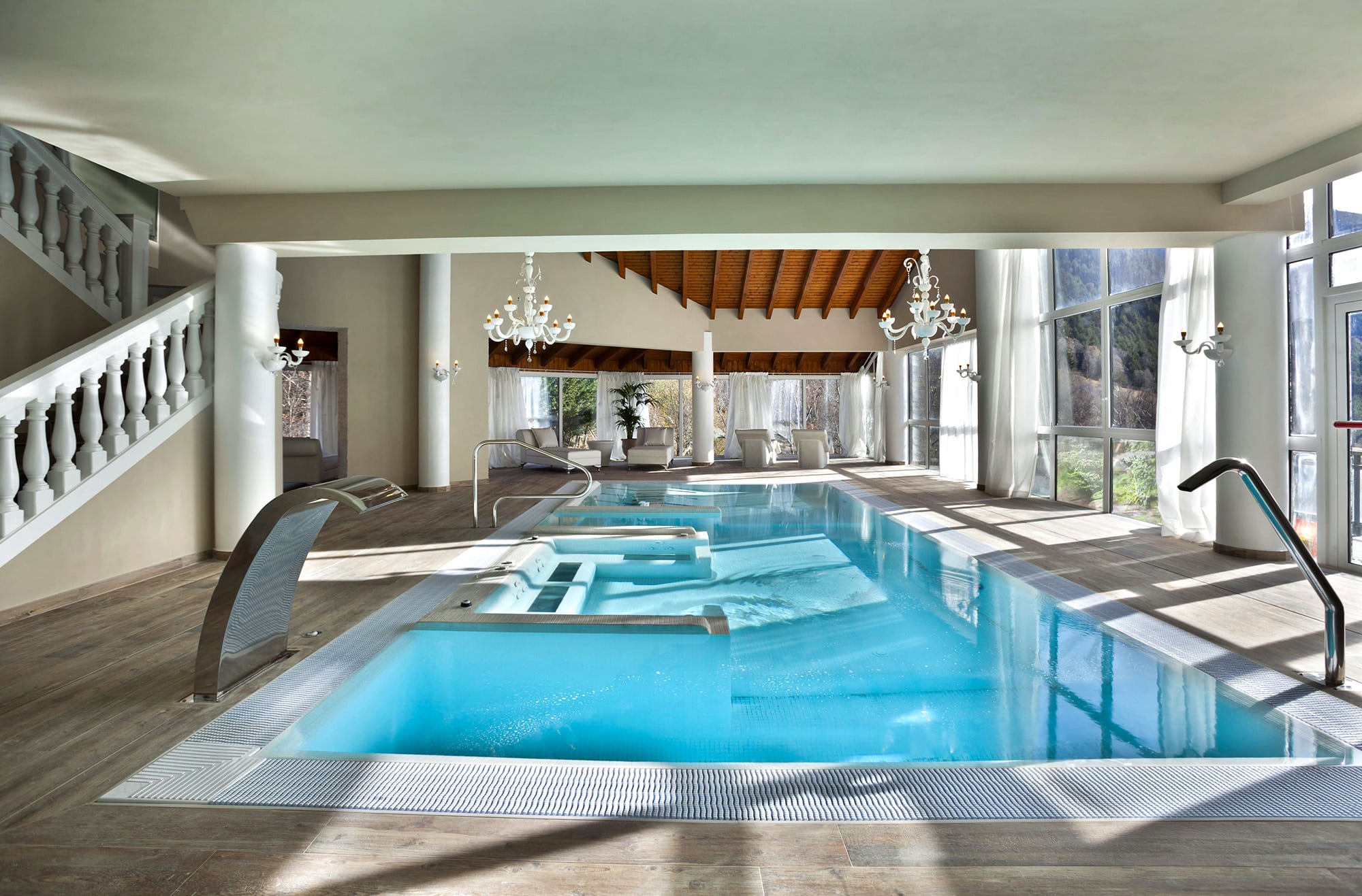 Swimming pool in one of Andorra's hotels